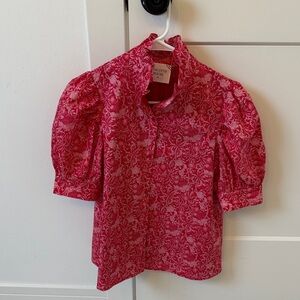 Tuckernuck Never Worn Viney Floral Louisa Blouse